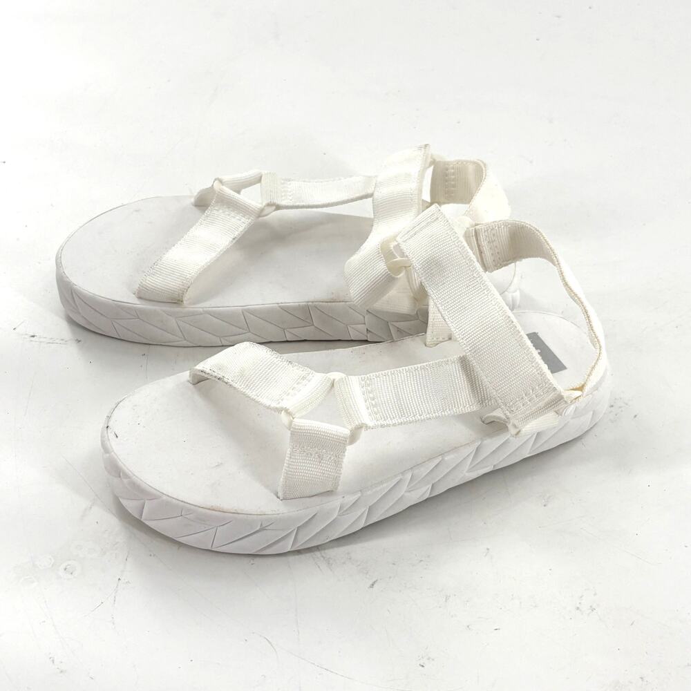 DV by Dolce Vita Girls Zaidey Sandal 1 White Platform Buckle Kids